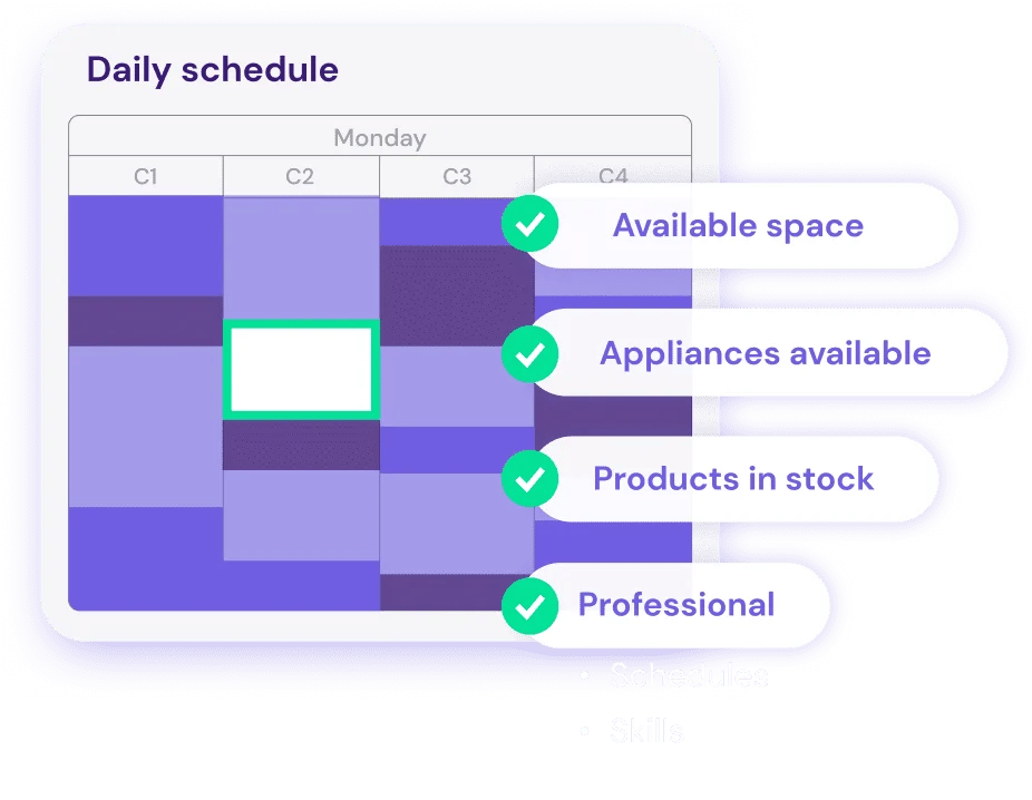 Notice of available slots in your calendar with flowww book
