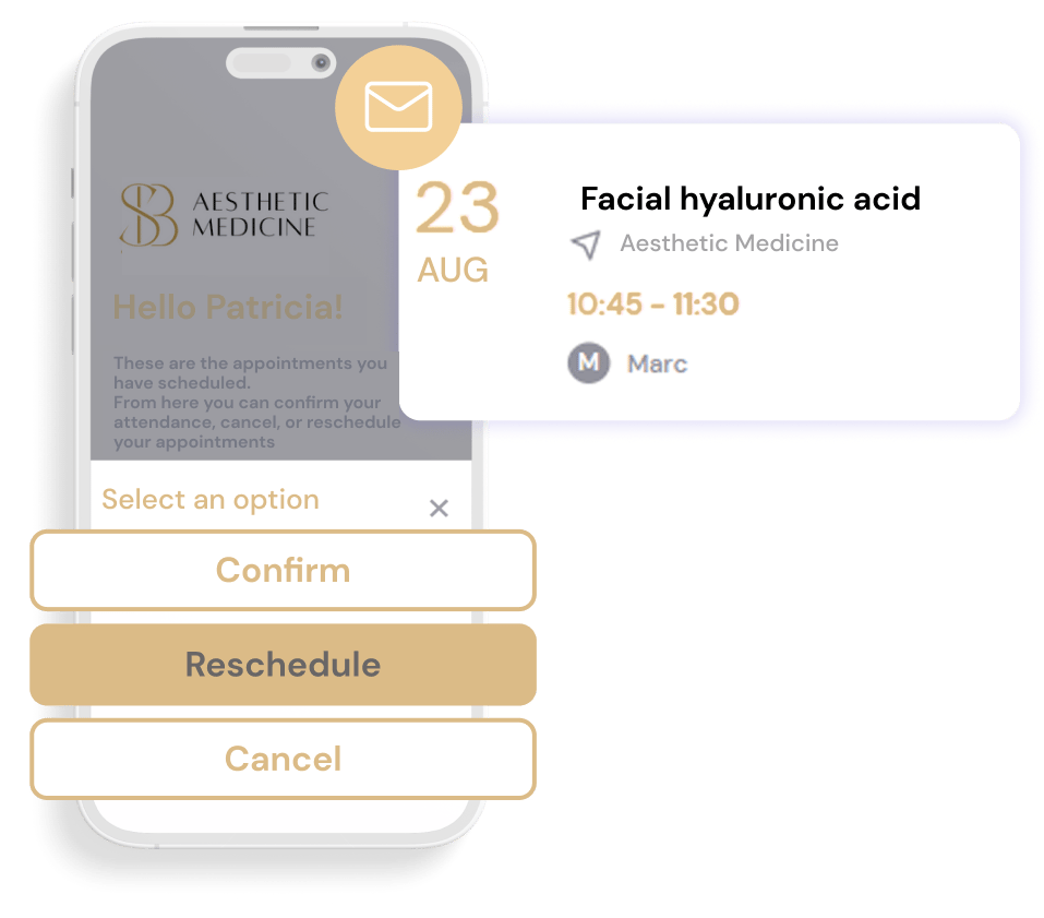 Reschedule appointments from any device