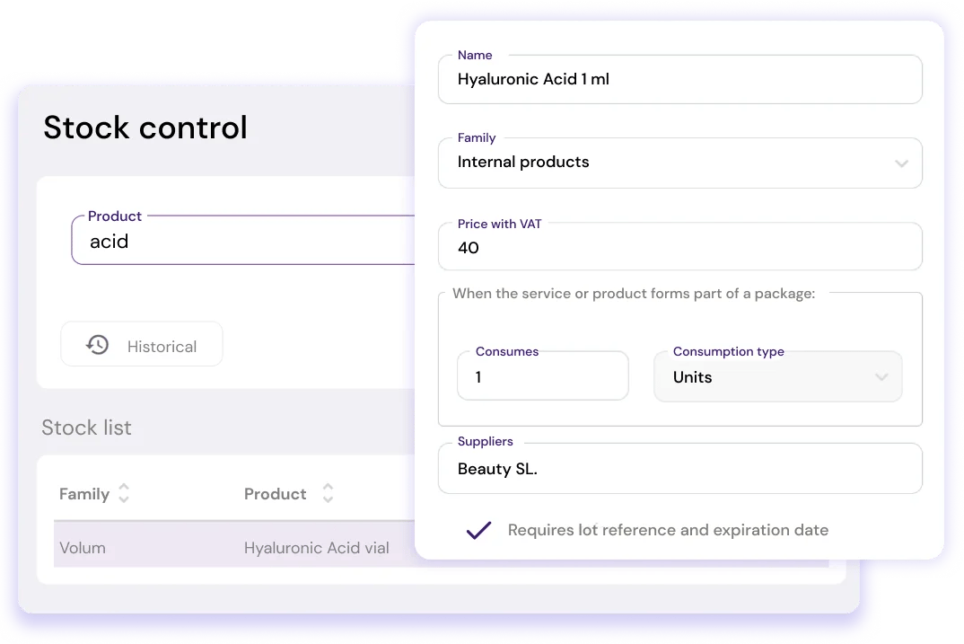 stock control always present with our saas