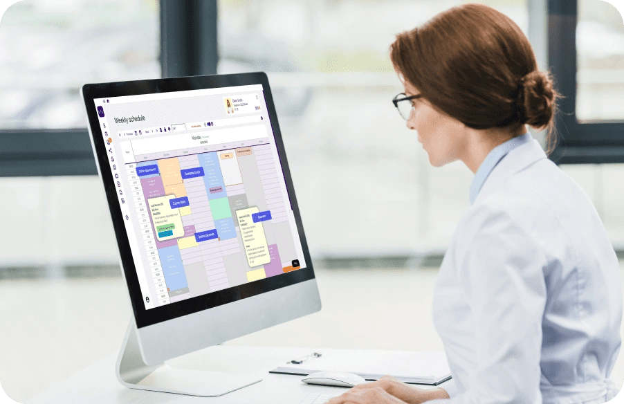 Smart and private schedule for the doctor