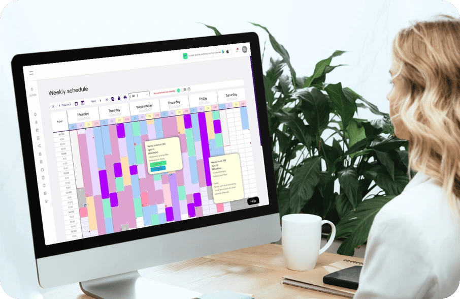 Intelligent schedule integrated in your software for hairdressers and barbershops