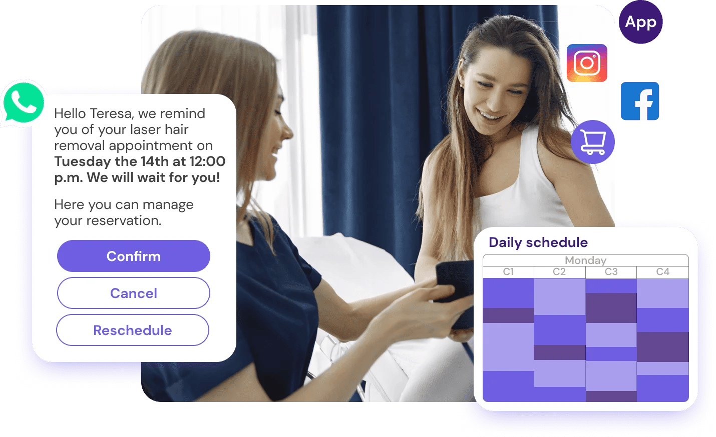 Software for Laser Hair Removal Centers