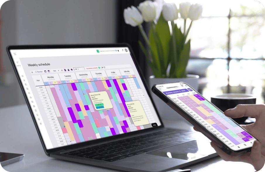 Smart schedule for yout massage center