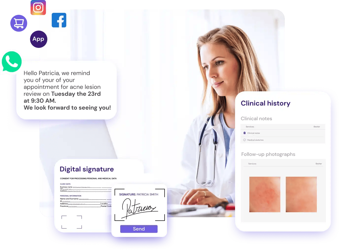 Dermatology clinic software
